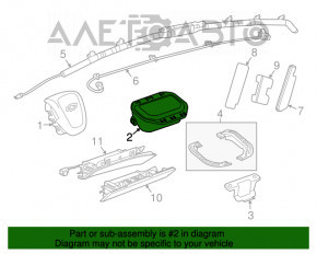 Airbag-ul pasagerului din bordul Chevrolet Cruze 11-15.