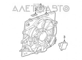 Ventilatorul de răcire a computerului Chevrolet Camaro 16- 3.6