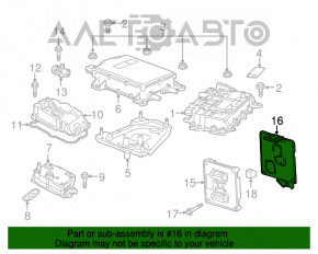 Suportul blocului ECU al calculatorului motorului Chevrolet Volt 16-