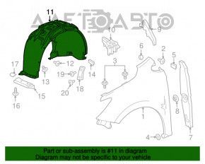 Aripa fata stanga Chevrolet Cruze 16-