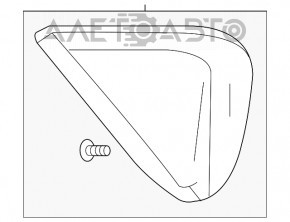 Fereastra din spate dreapta cu geam opac pentru Chevrolet Volt 16-