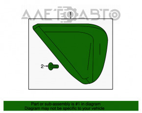 Fereastra din spate dreapta cu geam opac pentru Chevrolet Volt 16-