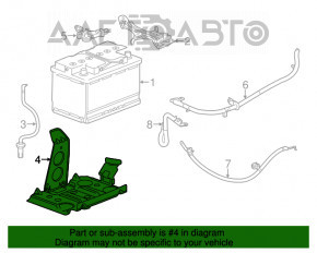 Suport baterie Cadillac CTS 14-