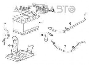 Suport baterie Cadillac CTS 14-