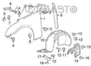 Protecție motor arcă laterală dreapta Cadillac ATS 15-18