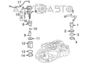 Топливный насос бензонасос Lexus RX350 06-09 новый OEM оригинал