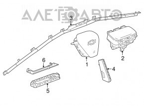 Подушка безопасности airbag пассажирская в торпеде Chevrolet Volt 16-