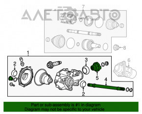 Reductorul frontal Cadillac CTS 14- 3.6