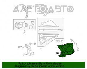 Receptor de aer Chevrolet Camaro 16- 2.0Т 3.6