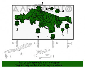 Bara spate Cadillac CTS 14-