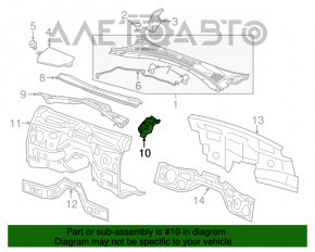 Grila de ventilatie a stergatoarelor stanga Chevrolet Camaro 16-