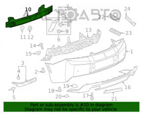 Amplificatorul de bara spate pentru Chevrolet Camaro 16-