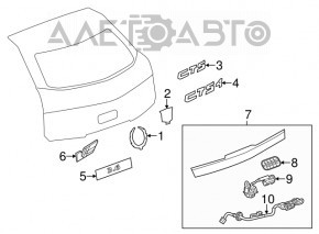 Camera de vizionare spate pentru Cadillac CTS 14-