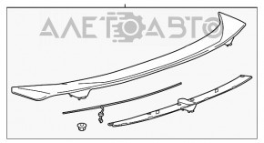 Спойлер крышки багажника Chevrolet Camaro 16- кабриолет