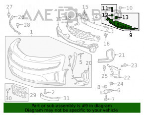 Capacul televizorului Chevrolet Camaro 16 - metal