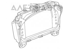 Tabloul de bord al Chevrolet Volt 16- 104k