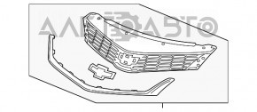 Grila radiatorului Chevrolet Cruze 16-