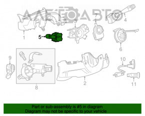 Schimbător coloană de direcție leu Buick Encore 13-16 nou original OEM