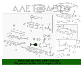 Comutatorul modului de control al stabilității Cadillac CTS 14-