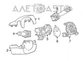 Comutatorul de sub volan stânga Chevrolet Camaro 16-