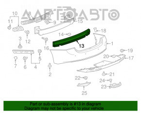 Абсорбер заднего бампера Chevrolet Malibu 16-