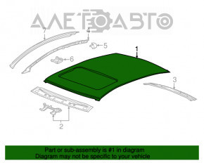 Acoperiș metalic pentru Chevrolet Malibu 16 - cu trapă.