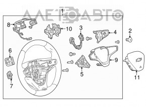 Capacul volanului Chevrolet Volt 16- crom