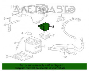 Capacul blocului distribuitor Chevrolet Volt 16-