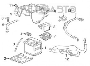 Capacul blocului distribuitor Chevrolet Volt 16-