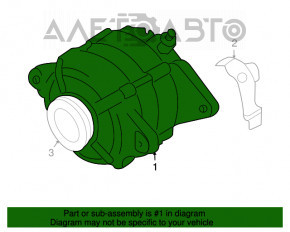 Генератор Subaru Outback 10-14 2.5