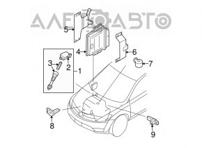 Блок ECU компьютер двигателя Nissan Murano z50 03-08