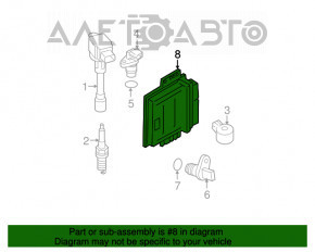 Modulul ECU al motorului Nissan Rogue 07-12