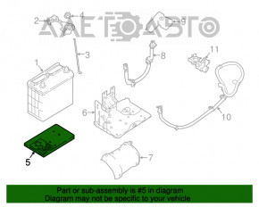 Paletă de baterie din plastic Nissan Leaf 13-17