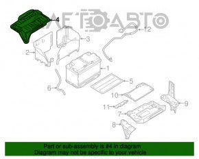 Capacul bateriei Infiniti QX30 17-