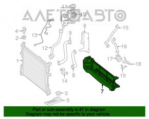 Grila radiatorului inferioara Mercedes CLA 250 14-19