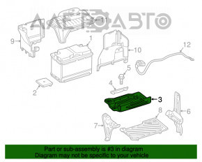 Поддон АКБ Mercedes GLA 14-20
