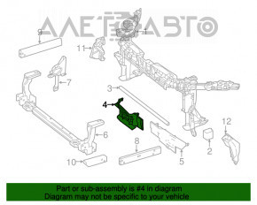 Deflector radiator dreapta sus Mercedes CLA 250 14-19