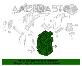 Печка в сборе Mercedes CLA 14-19