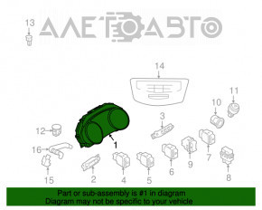 Щиток приборов Nissan Murano z52 15-18 31к царапины