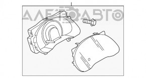 Panoul de instrumente Nissan Versa 12-19 SUA 116k