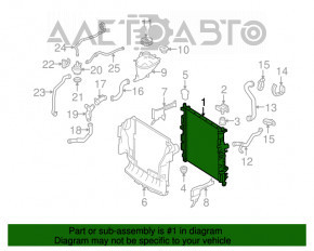 Radiatorul de răcire a apei Mercedes W164 ML X164 GL W251 R M272 M273