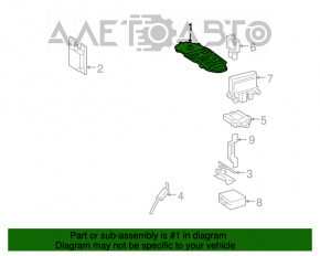 Antena Mercedes X164 GL W164 ML W251 R