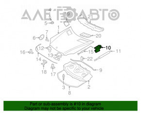 Bucla capotei stânga Mercedes W164 ML