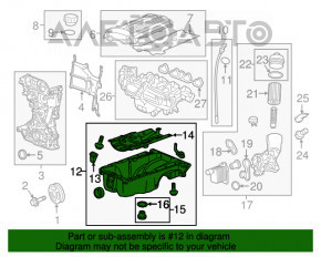 Palet ulei Chevrolet Trax 15-22 Б/У неоригинал