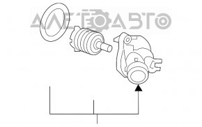 Corpul termostatului Chevrolet Impala 14-20 2.5