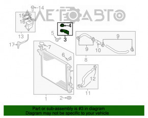 Suport radiator stânga sus Kia Sorento 16-18 2.4