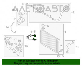 Suport radiator stânga sus Hyundai Sonata 15-17 2.4