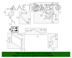 Suport radiator de răcire dreapta pentru Hyundai Sonata 11-15