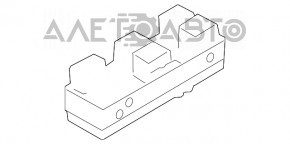 Controlul geamului electric din față, stânga, Nissan Murano z51 09-14