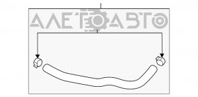 Патрубок охлаждения нижний Hyundai Tucson 16-21 2.0 в сборе 3 части с быстросъемом OEM